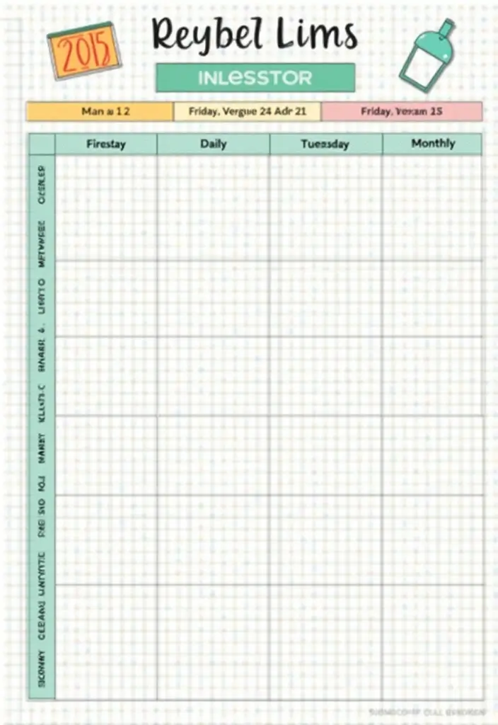 25 Dotted Journal Ideas That Make Planning Fun, Creative, and Inspiring - 6. Home Cleaning Schedule