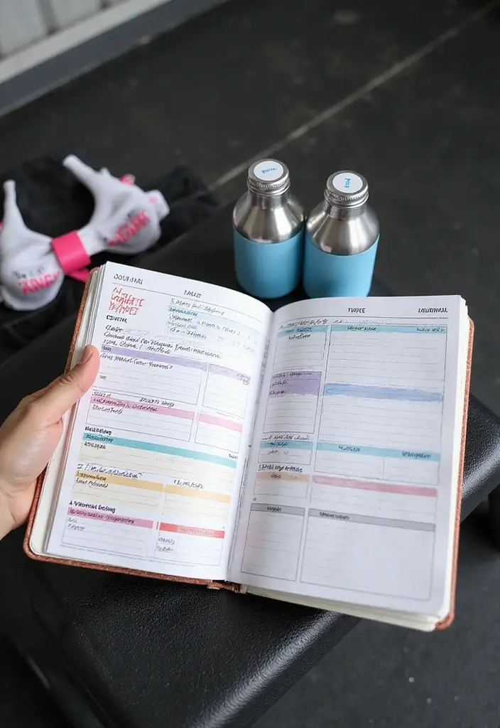 25 Easy Junk Journal Ideas That Anyone Can Create Quickly - 18. Fitness and Wellness Journal