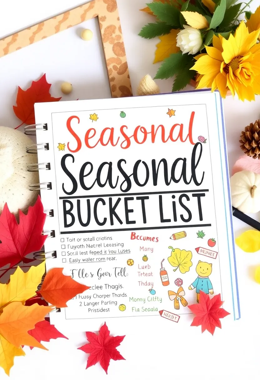 25 Easy Junk Journal Ideas That Anyone Can Create Quickly - 24. Seasonal Bucket List Journal