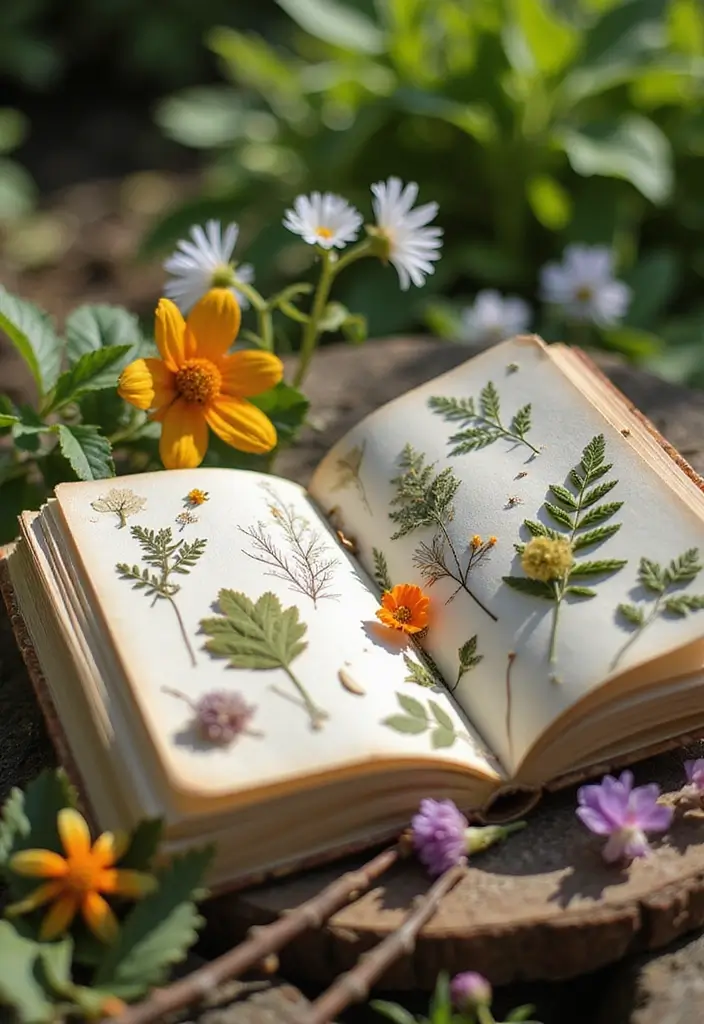 25 Easy Junk Journal Ideas That Anyone Can Create Quickly - 3. Nature-Inspired Journal