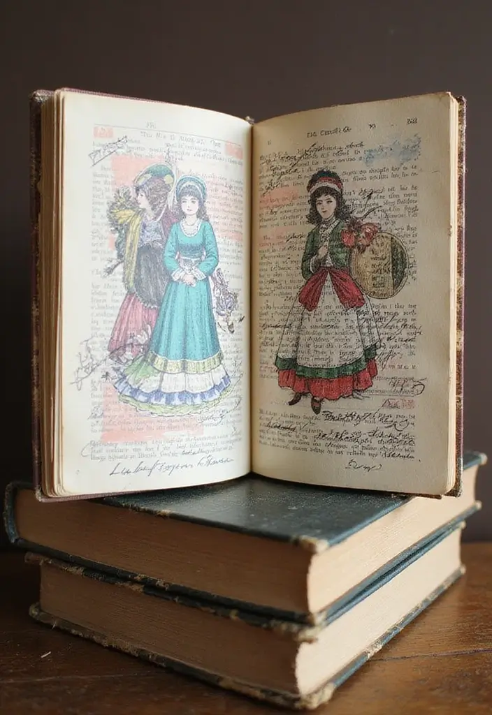 25 Easy Junk Journal Ideas That Anyone Can Create Quickly - 4. Upcycled Book Pages Journal