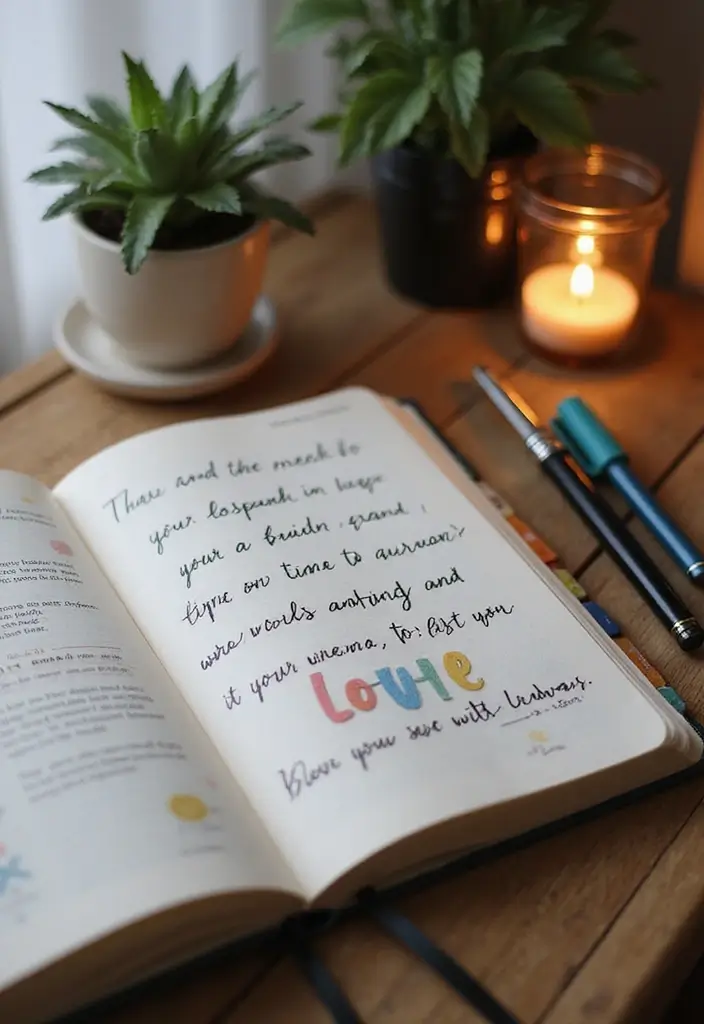 25 Easy Junk Journal Ideas That Anyone Can Create Quickly - 6. Quote and Affirmation Journal