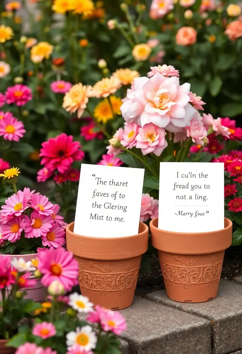 25 Flower Pots Painting Ideas That Bring Color Style and Personality - 16. Inspirational Quotes