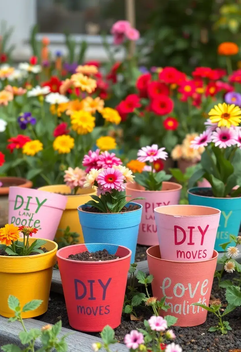 25 Flower Pots Painting Ideas That Bring Color Style and Personality - 22. DIY Painted Quotes