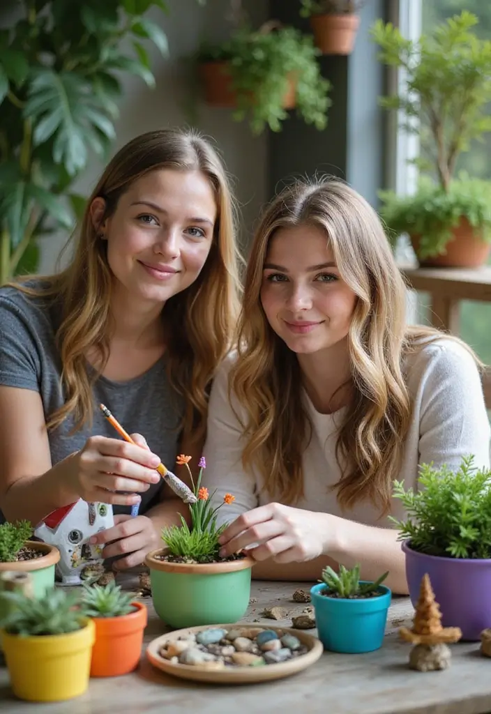 25 Group Craft Ideas For Adults That Make Fun Social Projects - 20. DIY Fairy Garden Kits