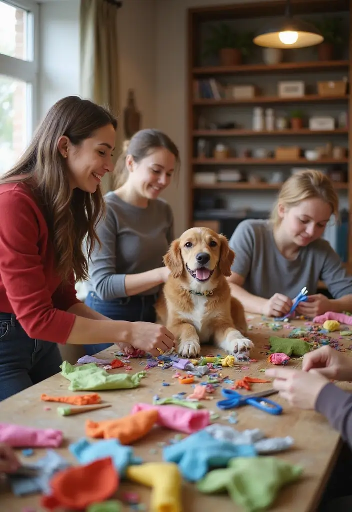 25 Group Craft Ideas For Adults That Make Fun Social Projects - 25. Eco-Friendly Pet Toys