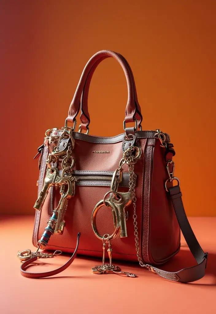 25 Handbag Decoration Ideas That Upgrade Your Accessories Instantly - 15. Statement Keychains
