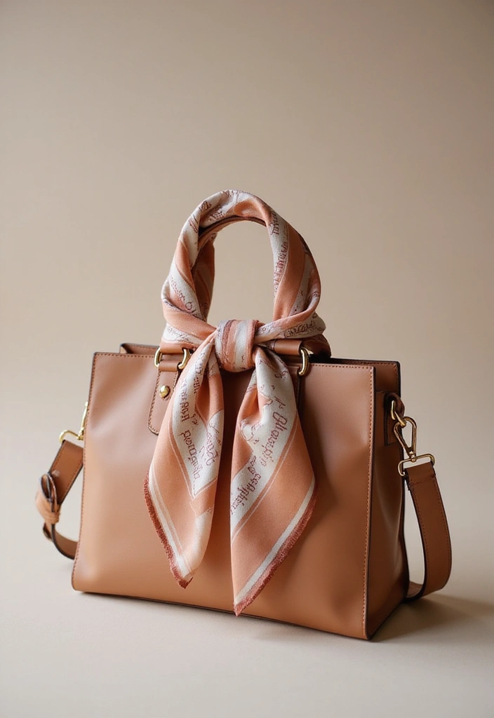 25 Handbag Decoration Ideas That Upgrade Your Accessories Instantly - 18. Silk Scarves