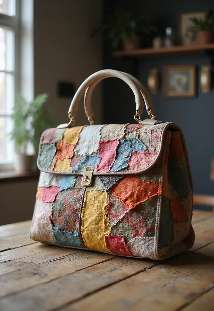 25 Handbag Decoration Ideas That Upgrade Your Accessories Instantly - 19. Fabric Scraps