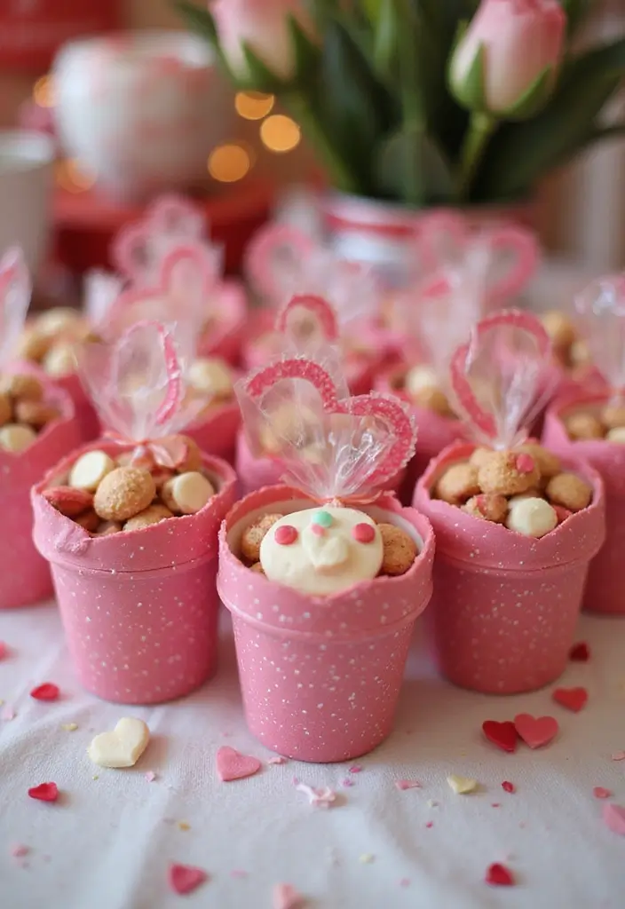 25 Heart Pottery Painting Ideas That Add a Lovely Personal Touch 20. Heart Pottery Party Favors