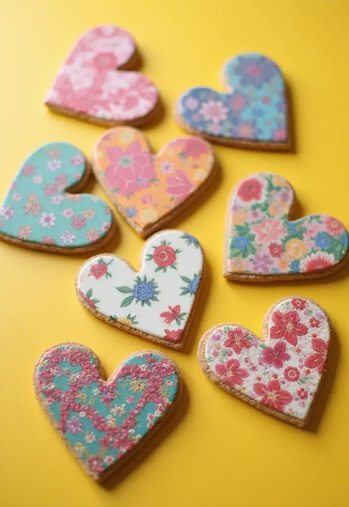 25 Heart Pottery Painting Ideas That Add a Lovely Personal Touch 6. Heart Shaped Coasters