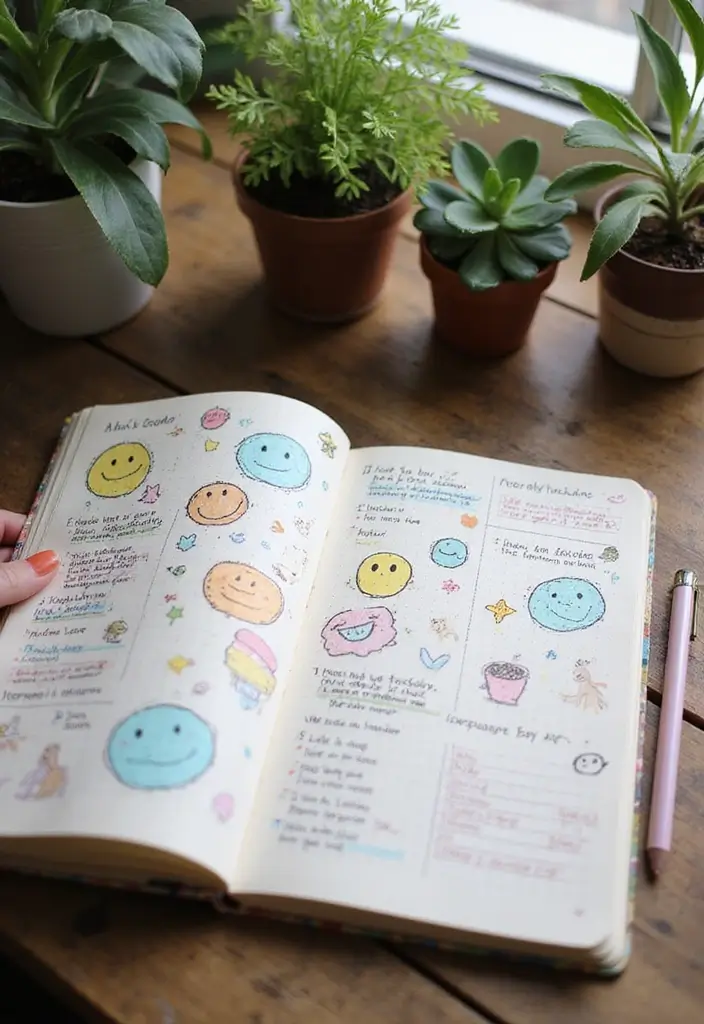 25 Journal Ideas That Inspire Creativity Organization and Self Reflection 3. Mood Tracking Journals