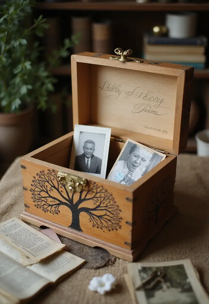 25 Keepsake Box Ideas That Preserve Memories Beautifully - 10. Family Tree Keepsake Box