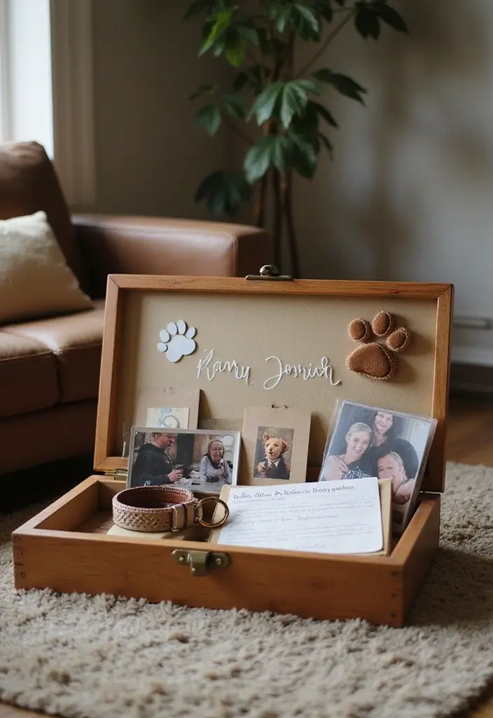 25 Keepsake Box Ideas That Preserve Memories Beautifully - 11. Memory Box for Pets