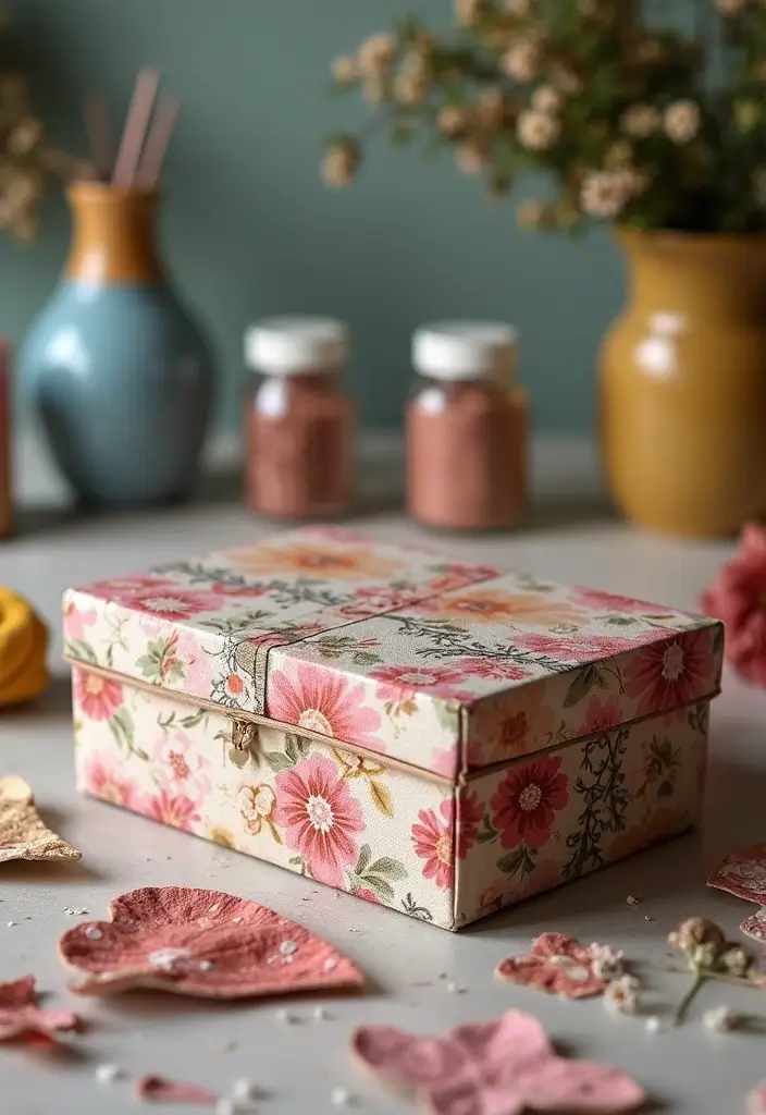 25 Keepsake Box Ideas That Preserve Memories Beautifully - 21. Upcycled Keepsake Box