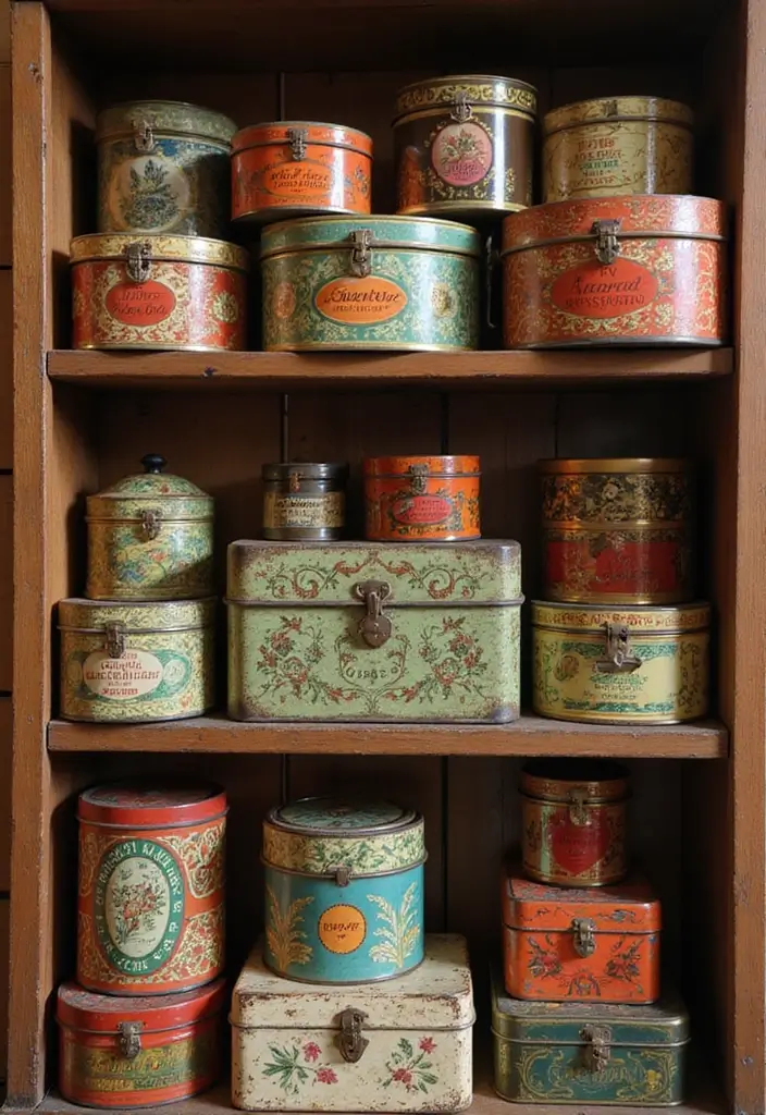 25 Keepsake Box Ideas That Preserve Memories Beautifully - 8. Vintage Tin Keepsake Box