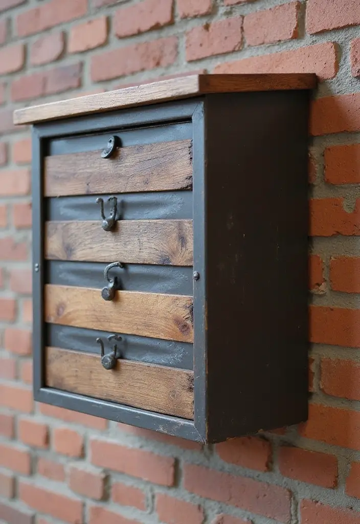 25 Letter Box Ideas That Make Receiving Mail Stylish and Creative - 12. Industrial Chic