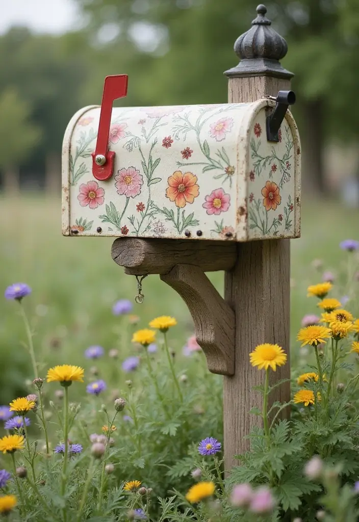 25 Letter Box Ideas That Make Receiving Mail Stylish and Creative - 16. Cottagecore Aesthetic