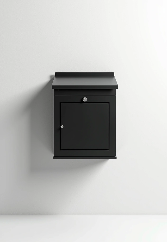 25 Letter Box Ideas That Make Receiving Mail Stylish and Creative - 18. Monochrome Elegance