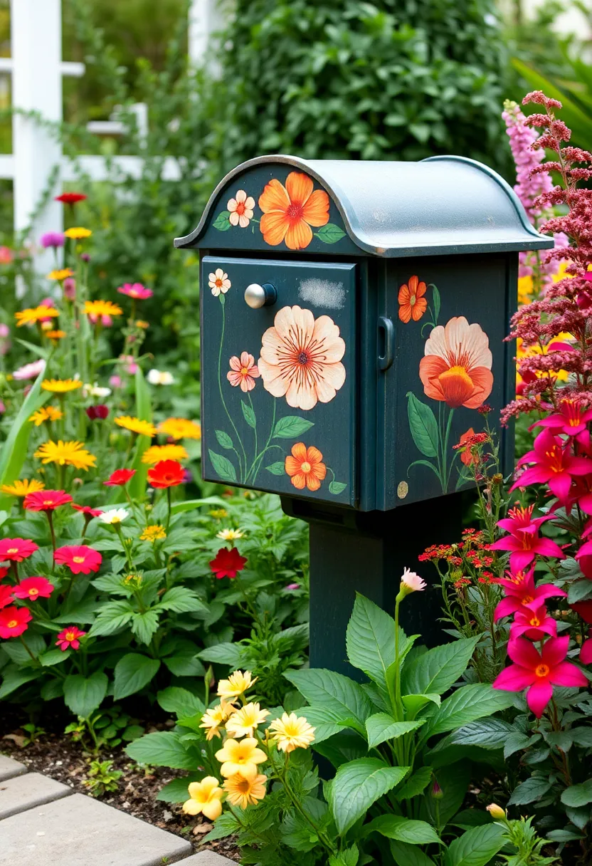 25 Letter Box Ideas That Make Receiving Mail Stylish and Creative - 23. Garden Themed Mailbox