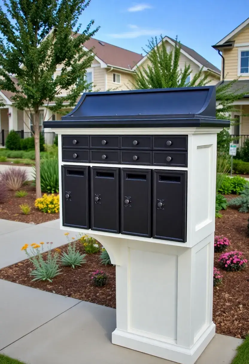 25 Letter Box Ideas That Make Receiving Mail Stylish and Creative - 25. Community Mailbox Designs