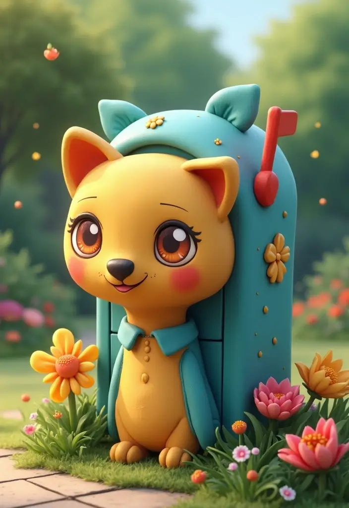 25 Letter Box Ideas That Make Receiving Mail Stylish and Creative - 3. Whimsical Wonderland