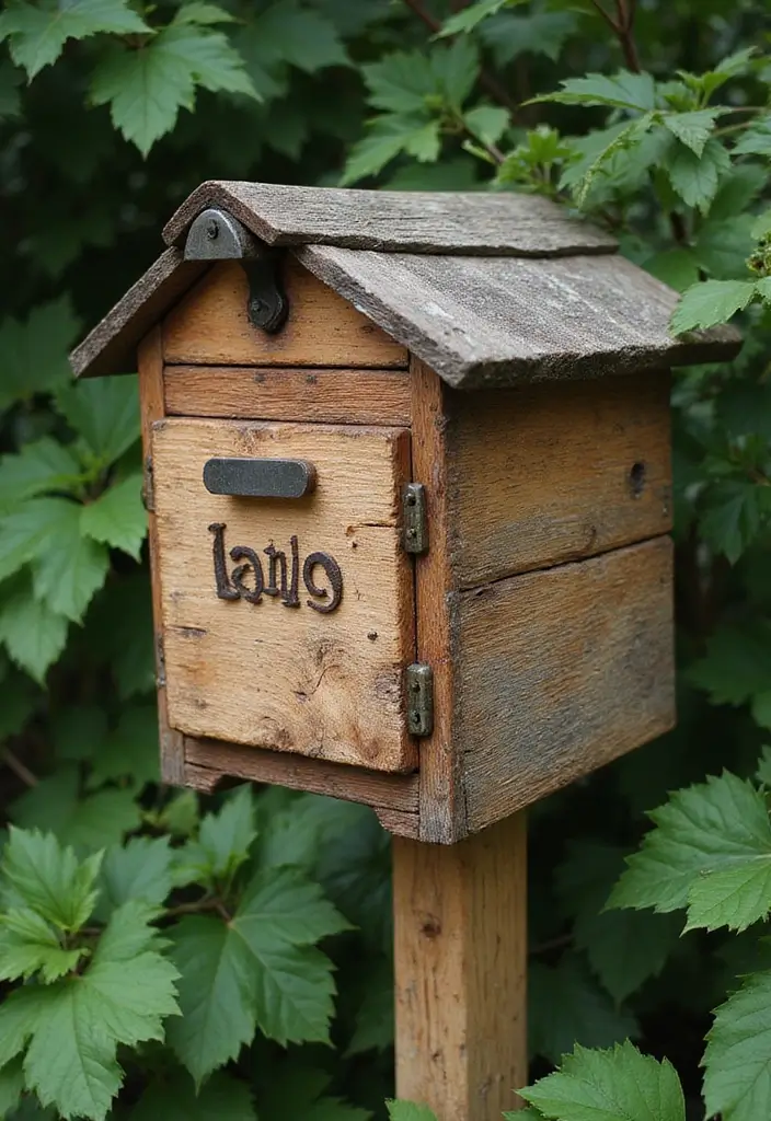 25 Letter Box Ideas That Make Receiving Mail Stylish and Creative - 4. Rustic Wood Wonders