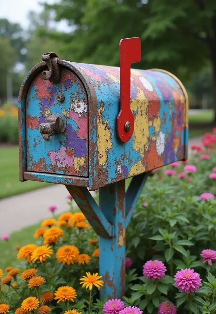 25 Letter Box Ideas That Make Receiving Mail Stylish and Creative - 5. Artistic Expression
