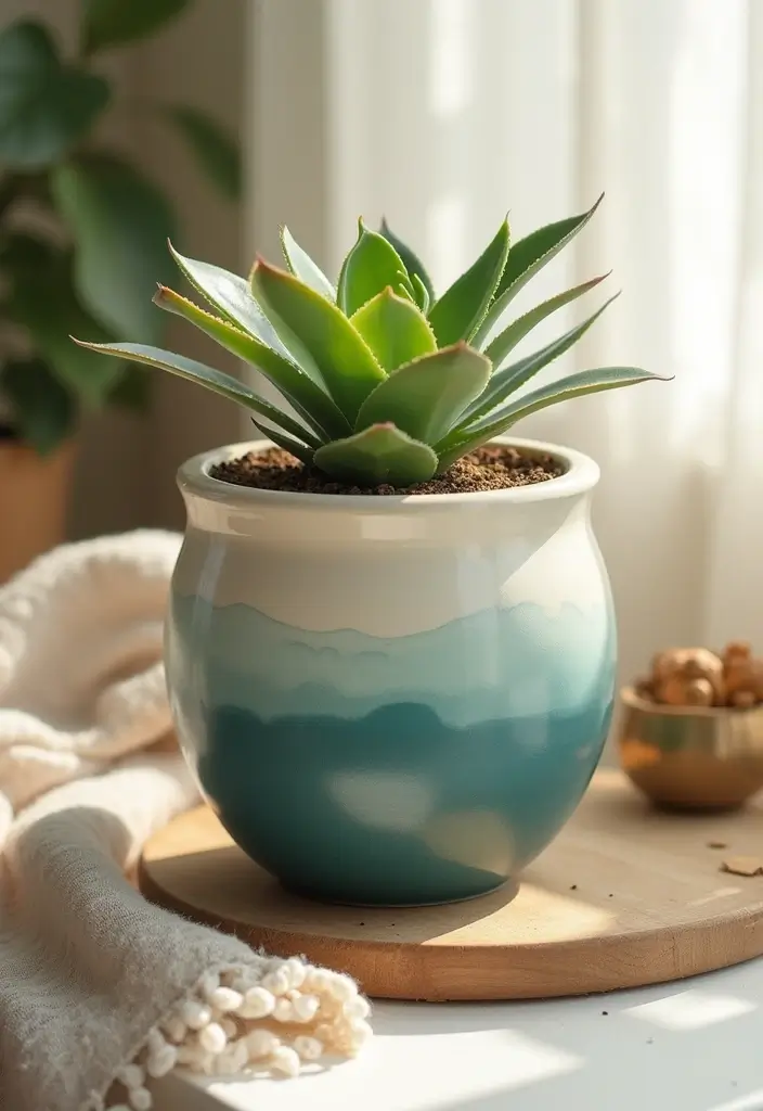 25 Matki Decoration Ideas With Paint That Are Colorful Fun and Unique - 3. Ombre Delight