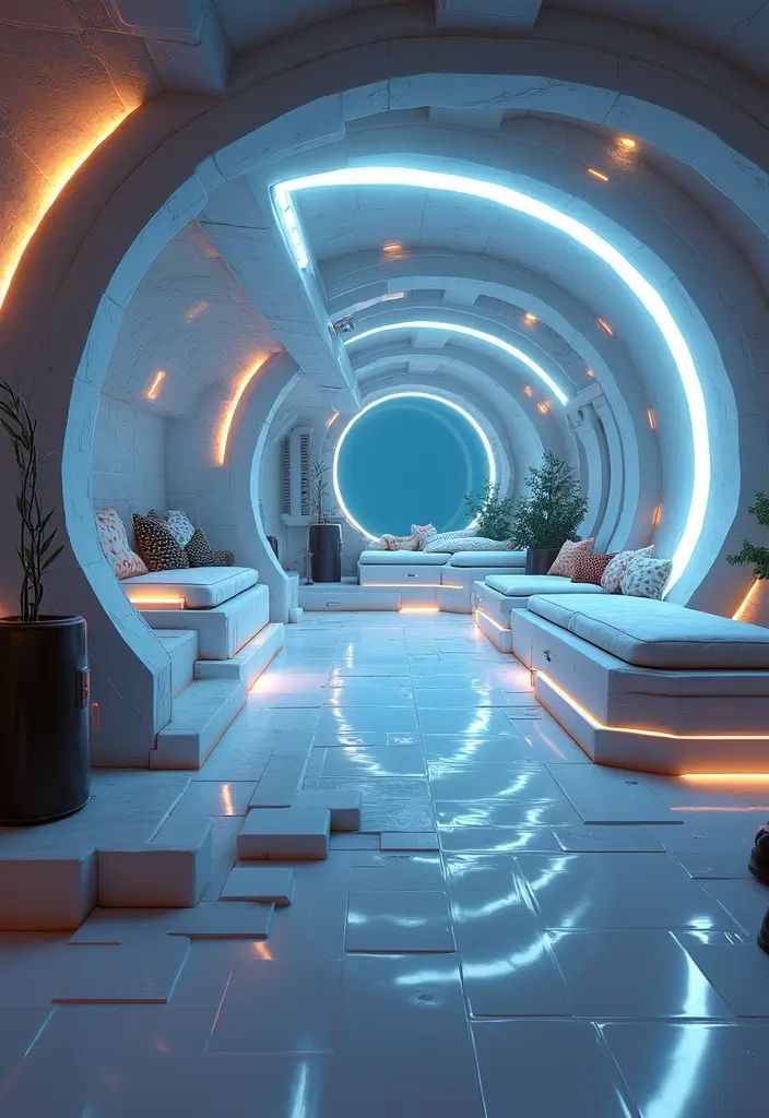 25 Minecraft Interior Decoration Ideas That Inspire Creative Game Spaces - 11. Futuristic Space Pod