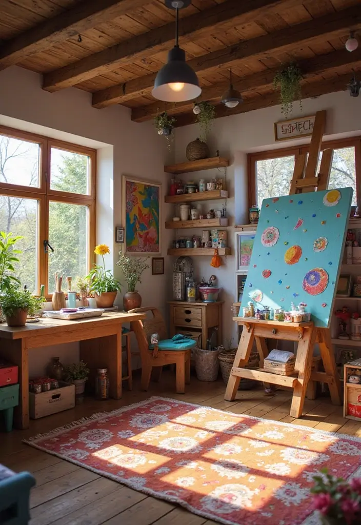 25 Minecraft Interior Decoration Ideas That Inspire Creative Game Spaces - 12. Artsy Studio Space