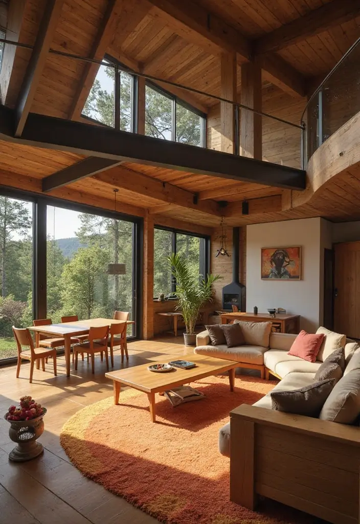 25 Minecraft Interior Decoration Ideas That Inspire Creative Game Spaces - 17. Mid-Century Modern Style