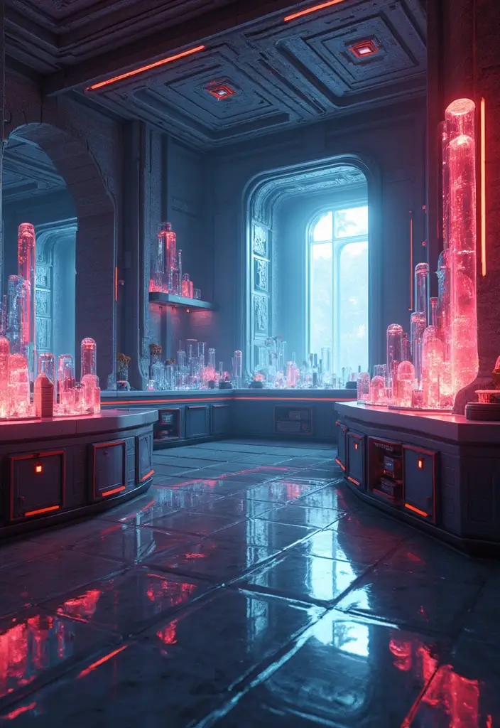 25 Minecraft Interior Decoration Ideas That Inspire Creative Game Spaces - 20. Sci-Fi Research Lab