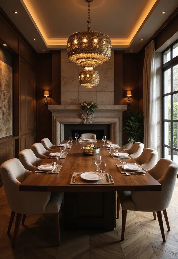 25 Minecraft Interior Decoration Ideas That Inspire Creative Game Spaces - 25. Elegant Dining Room