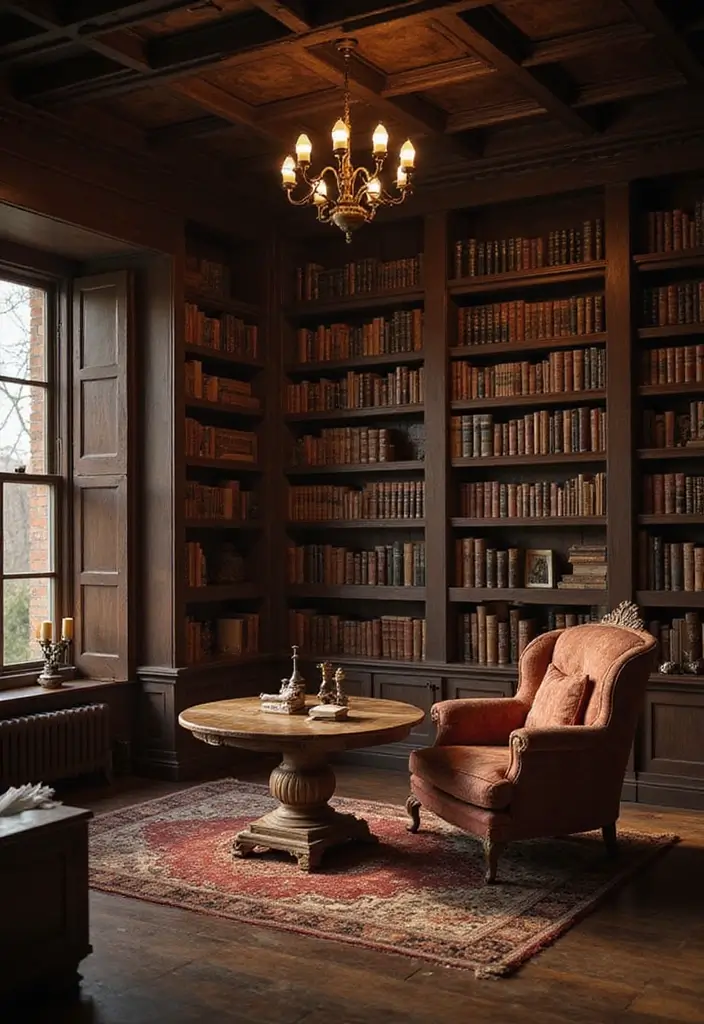 25 Minecraft Interior Decoration Ideas That Inspire Creative Game Spaces - 9. Vintage Library