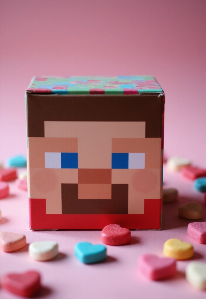 25 Minecraft Valentine Box Ideas That Are Fun for Kids - 11. Minecraft Steve Valentine Box