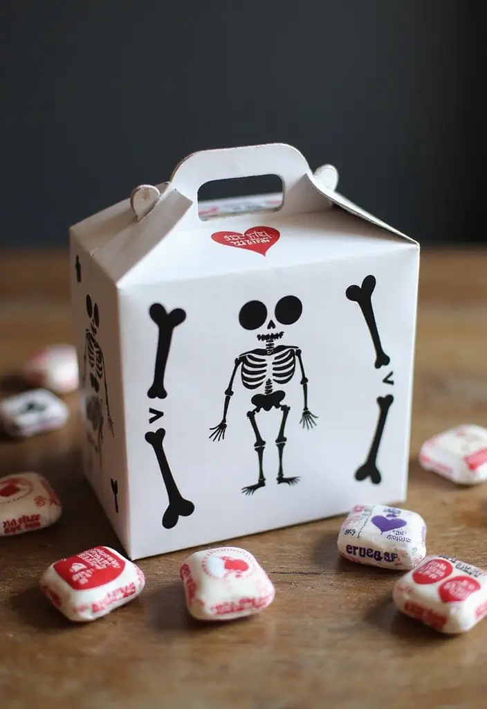 25 Minecraft Valentine Box Ideas That Are Fun for Kids - 12. Skeleton Valentine Box