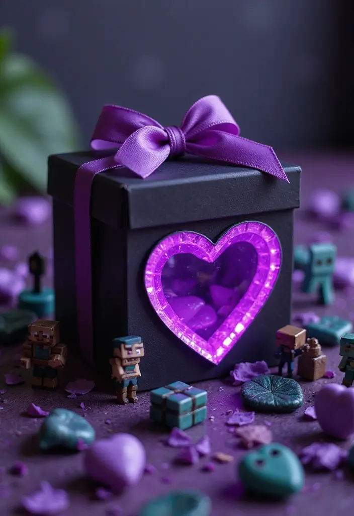 25 Minecraft Valentine Box Ideas That Are Fun for Kids - 13. Nether Portal Box