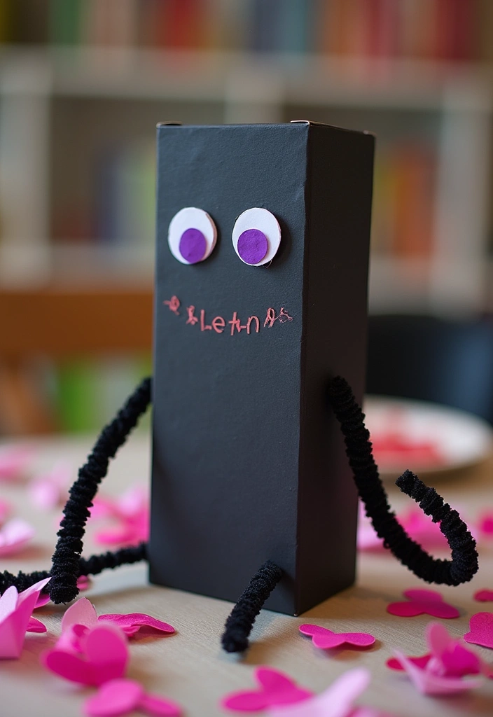 25 Minecraft Valentine Box Ideas That Are Fun for Kids - 3. Enderman Valentine Box