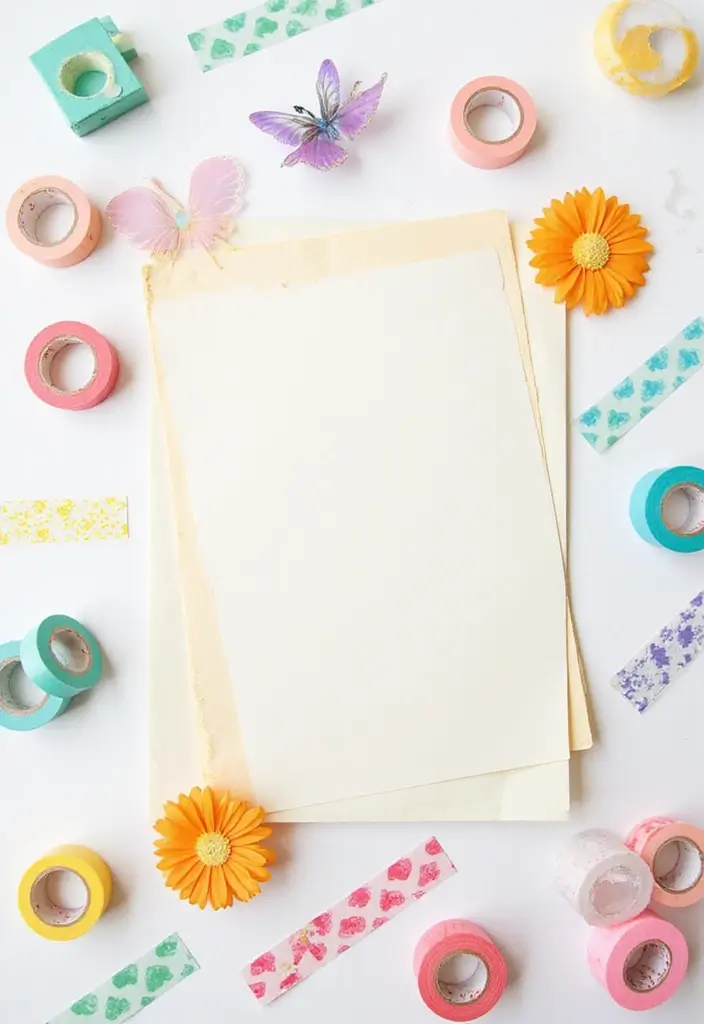 25 Note Decoration Ideas That Turn Ordinary Notes Into Cute Creative Pieces - 1. Washi Tape Wonders