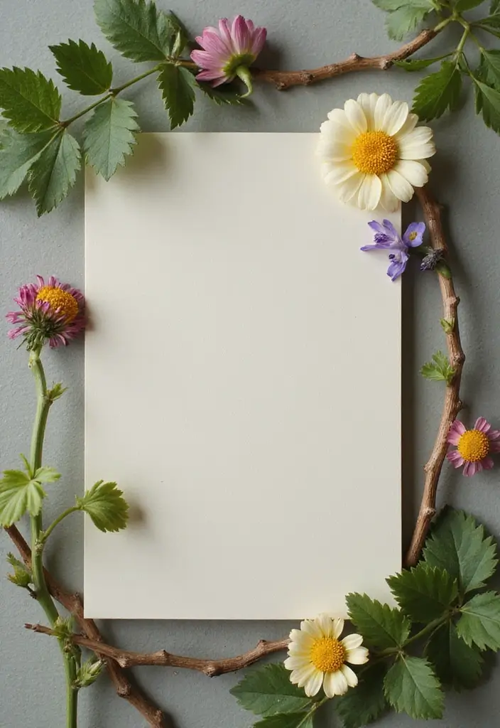 25 Note Decoration Ideas That Turn Ordinary Notes Into Cute Creative Pieces - 7. Nature-Inspired Displays