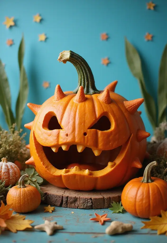 25 Pumpkin Painting Ideas That Are Adorable Fun and Perfect for Fall - 23. Under the Sea Pumpkins
