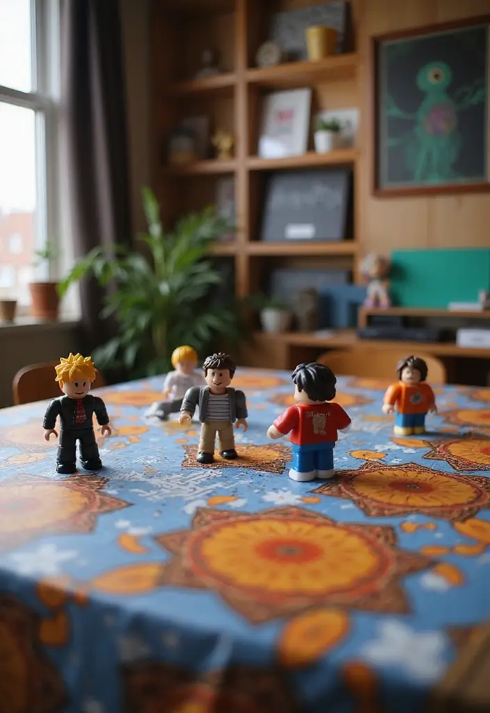 25 Roblox Decoration Ideas That Inspire Creative Gaming Spaces - 17. Roblox DIY Table Decor