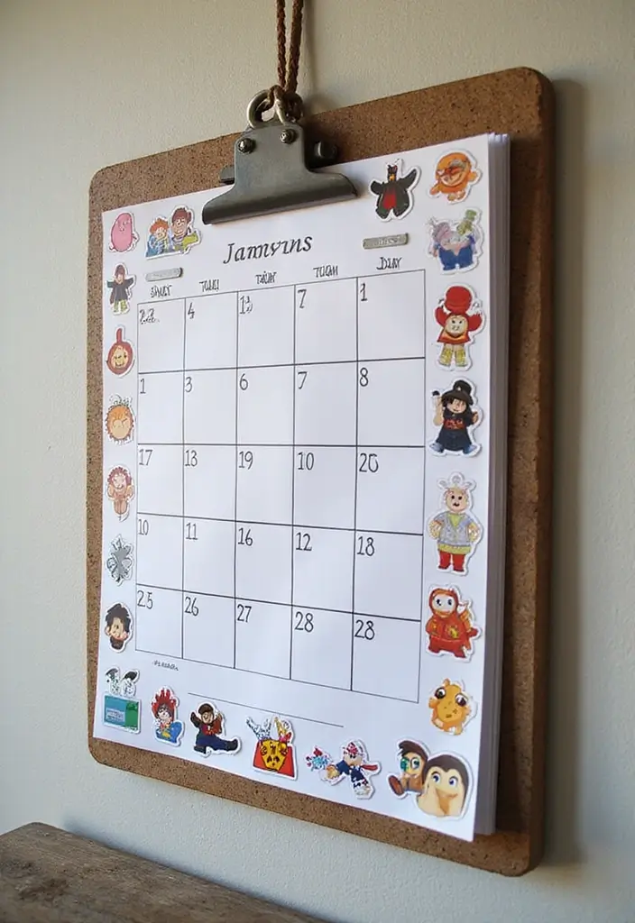 25 Roblox Decoration Ideas That Inspire Creative Gaming Spaces - 18. Roblox Calendar or Planner