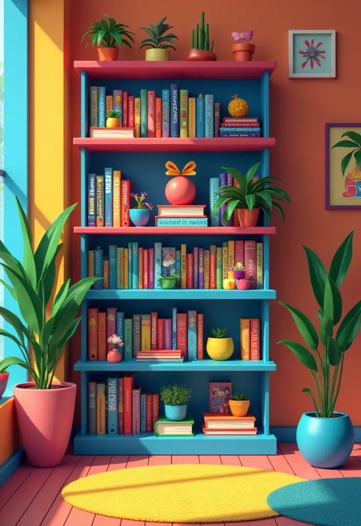 25 Roblox Decoration Ideas That Inspire Creative Gaming Spaces - 22. Roblox Game-Themed Bookcase