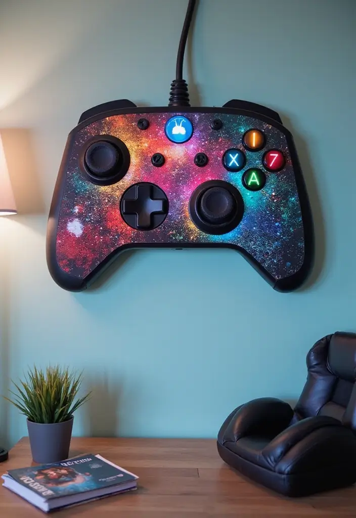 25 Roblox Decoration Ideas That Inspire Creative Gaming Spaces - 23. Unique Gaming Wall Clock
