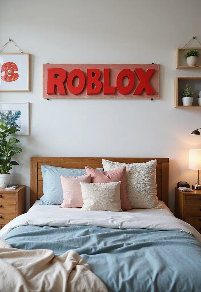 25 Roblox Decoration Ideas That Inspire Creative Gaming Spaces - 7. Personalized Roblox Name Signs