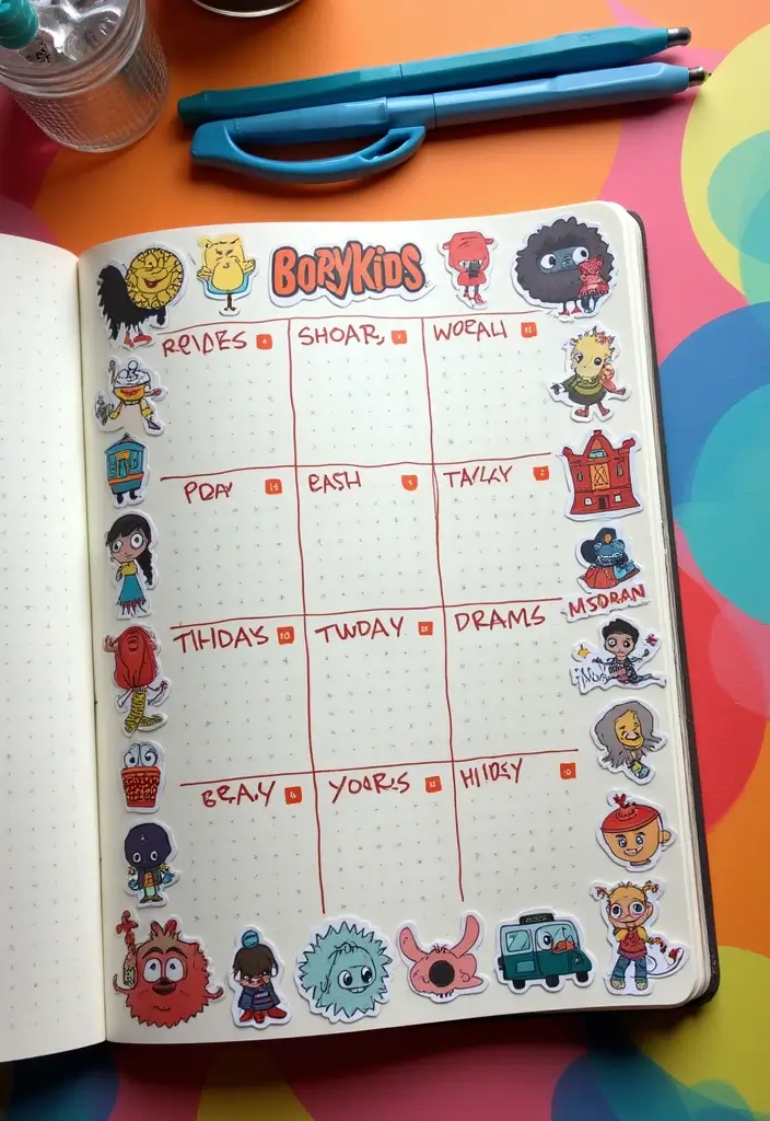 25 SKZ Journal Ideas That Are Perfect For Fans Creative and Trendy - 6. Themed Weekly Spreads