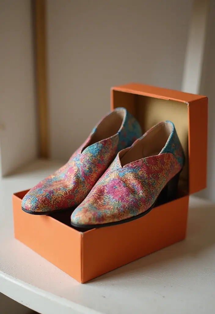 25 Shoes Decoration Ideas That Transform Footwear Into Creative Art - 12. Fabric and Textile Updates