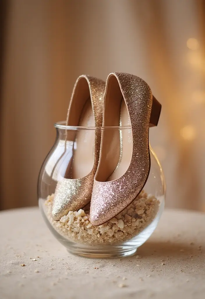 25 Shoes Decoration Ideas That Transform Footwear Into Creative Art - 5. Glitter and Glam
